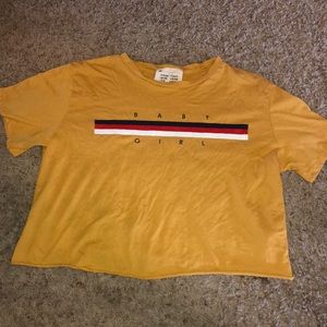 “Baby Girl” cropped tee